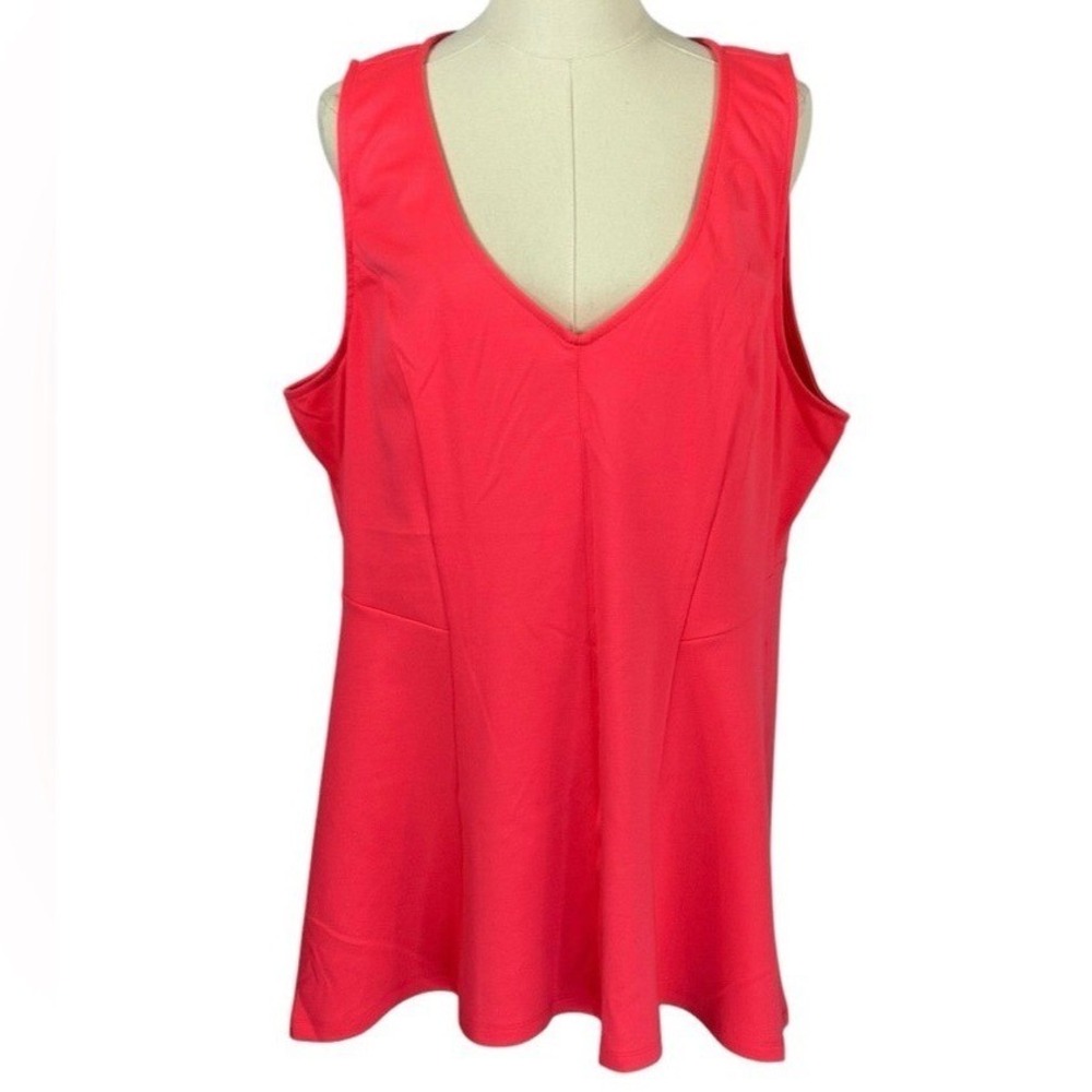 Torrid Coral Tank w/ Darting & Flared Bottom (Size 2)